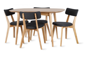 Oslo 1290X850 Dining Suite With 4 Prego Chairs