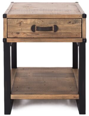 Flint Industrial Lamp Table 500X500X620H