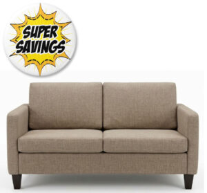 Piatzza 2.5 Seater In Jake Wombat Fabric