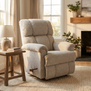 Prime Lrg La Z Boy Recliner Natural B Cloud Fabric