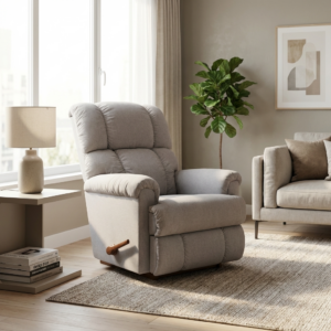 Prime Lrg La Z Boy Recliner Waverly Nickel Fabr