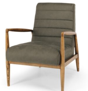 Alan Arm Chair In Lichen Green W/Oak Arms
