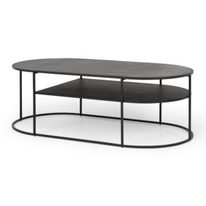 Deco Coffee Table Black Oak 120X60X40H