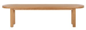 Arc Natural Oak Oval Bench Seat 180X40X46H