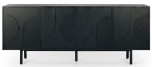 Arc Sideboard Black Oak 2000X450X800H
