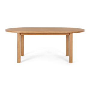 Arc Natural Oak Oval Dining Table 200X100X76H