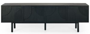 Arc Tv Stand Black Oak 1800X450X550H