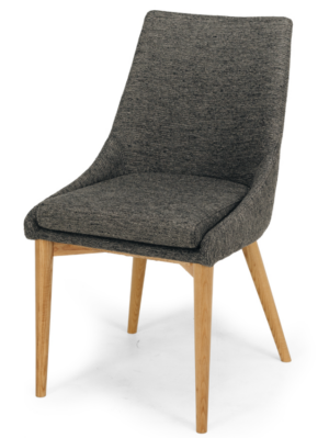 Eva Anthracite Fabric Dining Chair
