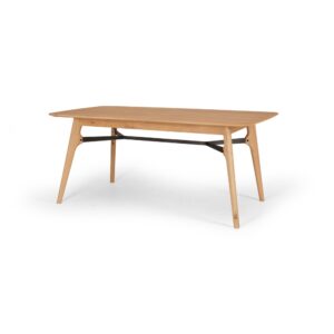 Flow Oak & Metal Ext Dining Table 1.8-2.4M