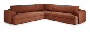 Gotto Corner Couch In Caramel Fabric 296X296