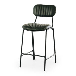 Datsun Vintage Green Barstool Pu & Metal