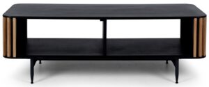 Linea 1.2 Coffee Table Black & Natural Oak 1.2X0.5
