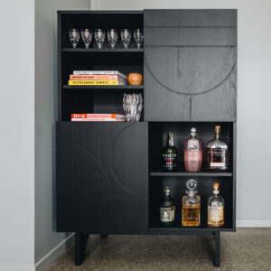 Etch Black Oak Display/Highboard 97.5X45X140Cm