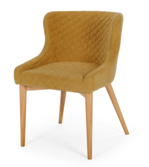 Paris Dining Chair In Honey Gold Velvet