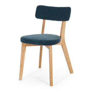 Prego Blue Strata Velvet Dining Chair