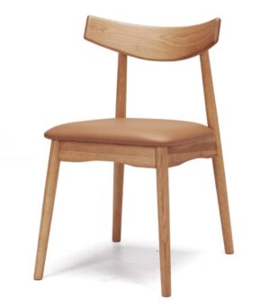 Wagner Chair White Oak With Tan Pu Seat Due Jul26