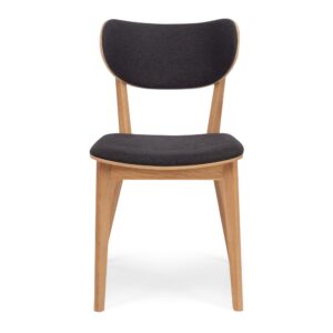 Zurich Drk Grey Oak Dining Chair Oak Leg Assembled