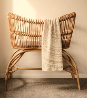 Bo & Ko Baby Polynesian Pepe Wrap Beige 120X120Cm