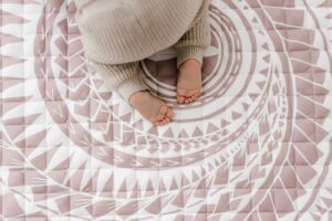 Bo & Ko Baby Polynesian Inspired Playmat Mauve 130
