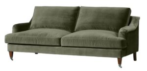 Thornfield 3 Seater Sofa In Olive Velvet