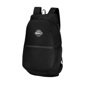 Packable Black Backpack 30X50X15 Folds To 15X15X4