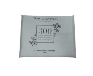 Queen Pillow Case Pair 300Tc Light Blue