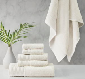 Retreat Ivory 600Gsm Towel Set 2Xbt 2Xht 2Xfc
