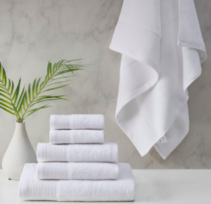 Retreat White 600Gsm Towel Set 2Xbt 2Xht 2Xfc