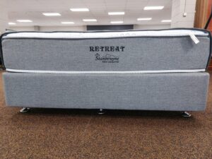 Queen Base Only Retreat Saba Zinc Fabric