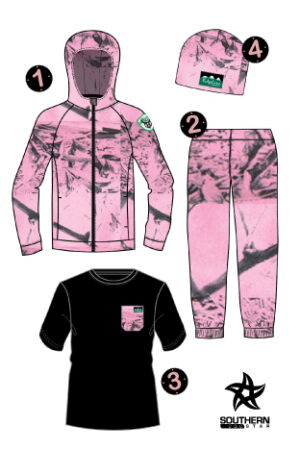 Ridgeline Kids 4Pc Pursuit Pack Pink Camo 16Yr