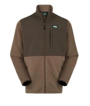 Ridgeline Mens Hybrid Fleece Jacket Bark 5Xl