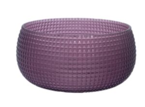 Rocko Purple Glass Bowl 28Cm