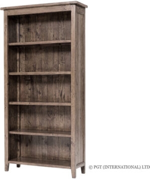 Sundried Ash 5 Shelf Bookcase W975Xd345Xh1950