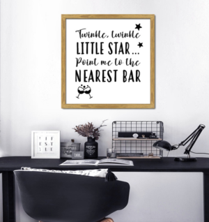 Twinkle Twinkle Little Star... Wall Art 30X30Cm