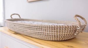 Cariboo Seagrass Change Basket Natural W/Mat