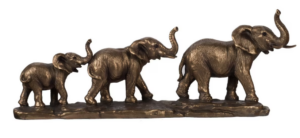 Elephant Family Ornament 455X80X100