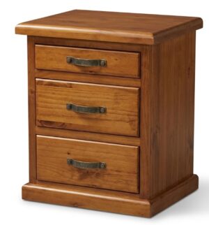 Settler 3 Drawer Bedside Cabinet 530X450X660H