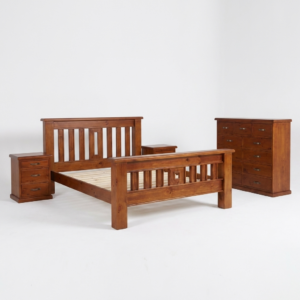 Settler 4Pc King Slat Frame Bedroom Suite
