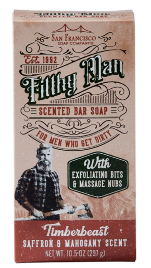 Filthy Man Bar Soap Timberbeast Saffron & Mahogany