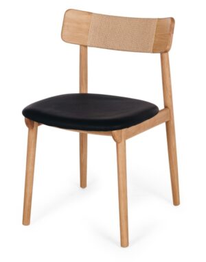 Niles Natural Oak Dining Chair Pu Seat