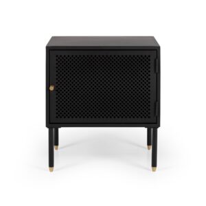 Dawn Black 1 Door Left Bedside Cab 450X350X500H