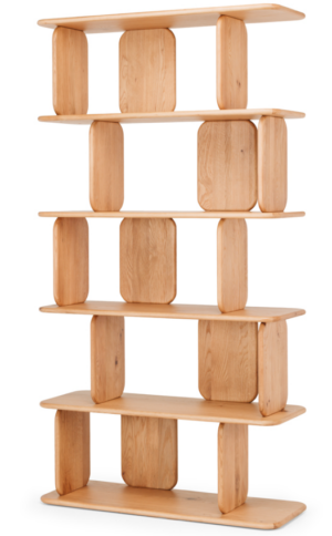 Panel Oak Bookcase 1000X350X1870H