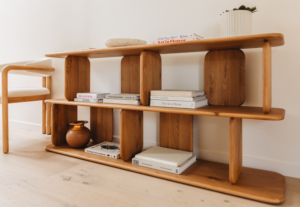 Panel Oak Low Bookcase 1680X350X780H