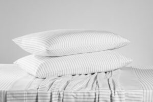 Top Drawer Flannelette Grey Stripe King Single Set