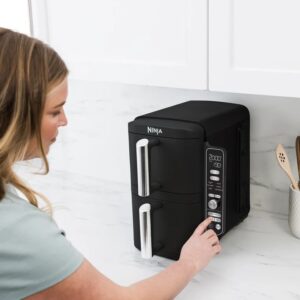 Ninja 9.2 Double Stacked 2 Drawer Air Fryer Black