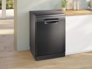 Bosch 14 Place Dishwasher Black 600W X 600D 845H