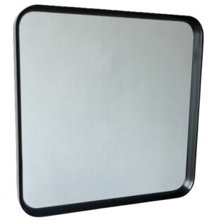 Black Oak Square Framed Mirror 800X800H