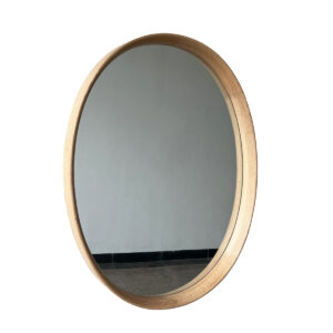 Natural Oak Oval Framed Mirror 630X800H