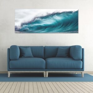 Tubular Wave 160X60 Tempered Glass Art