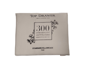 Standard Pillow Case Pair 300Tc Natural